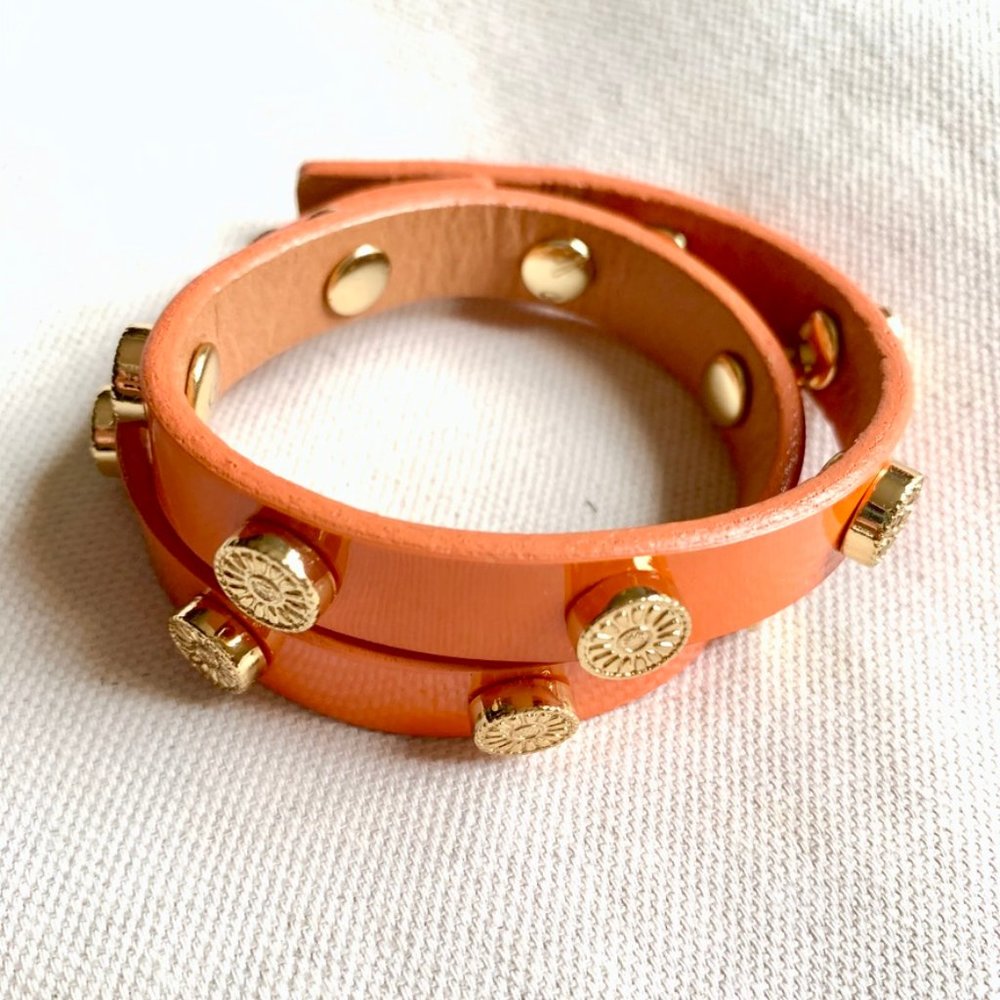Tory Burch Leather Wrap Bracelet